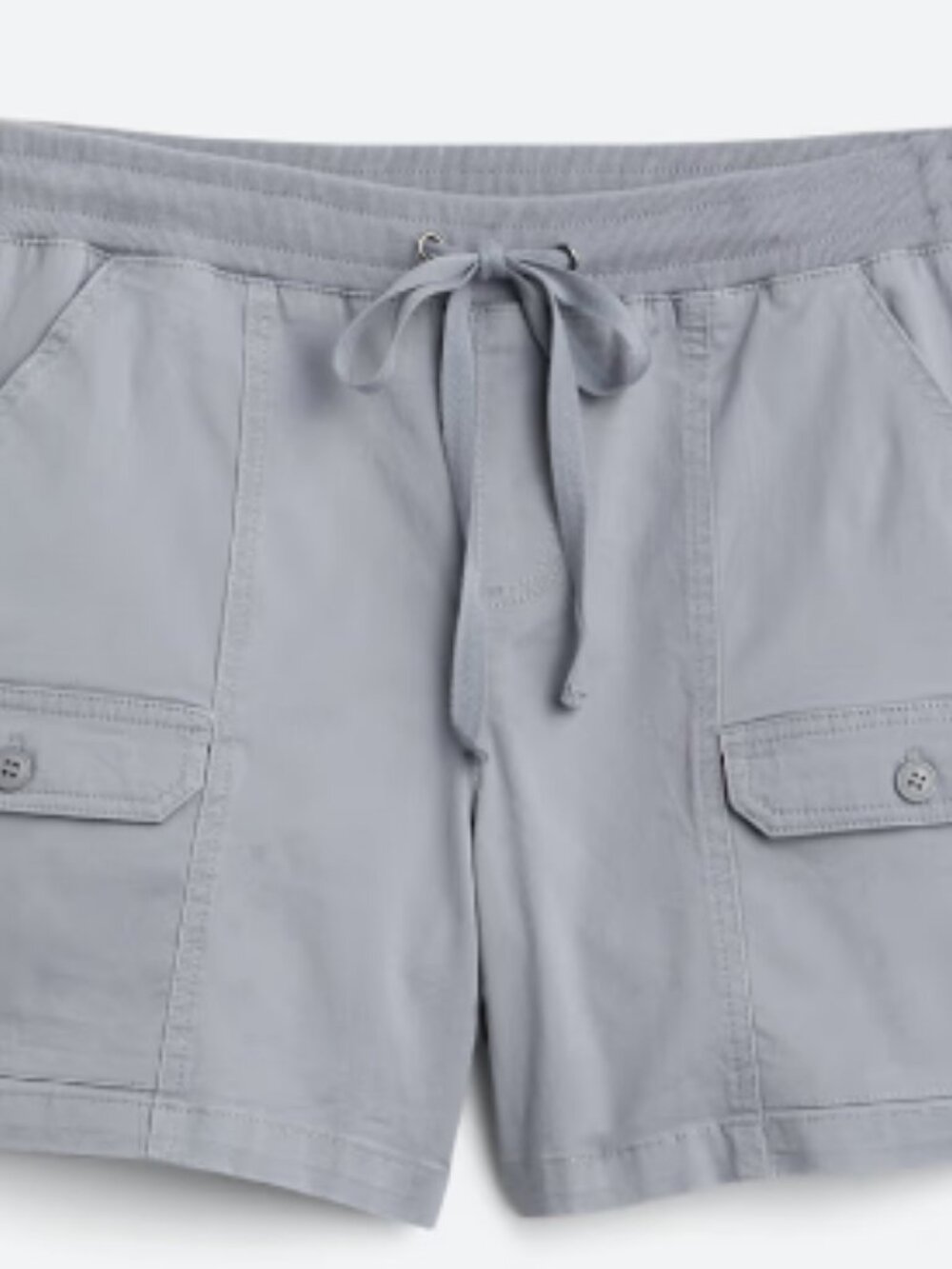 Violets & Roses Hildie Pull On Utility Light Gray Shorts Size 14